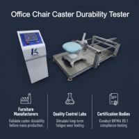 Machine d'essai de durabilité pour roulettes de chaises et de tables, testeur de durée de vie des roulettes de chaises de bureau, machine d'essai de fatigue des roulettes de chaises