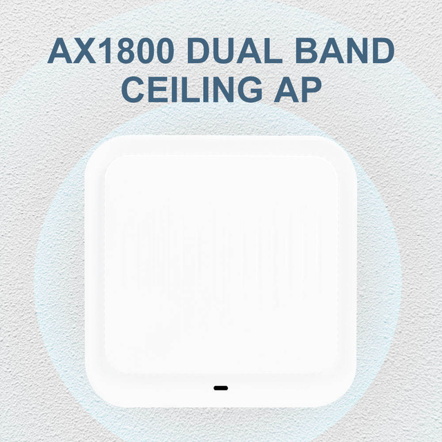 Wi-Fi 6 1800Mbps Ceiling AP Router 2.4G&5.8GHz Dual-band Ceiling Mounted Wireless Access Point