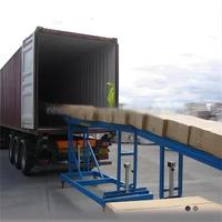 Convoyeur à rouleaux télescopique flexible non motorisé pour le déchargement de conteneurs en logistique