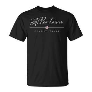 Camiseta promocional de Allentown, Pensilvania, con diseño de Allentown - Product Image 1