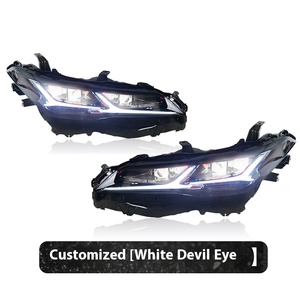 2018-2023 Asian Fish Bone Lamp Assembly Modified LED US Lens Headlight <b>Driving</b> <b>Light</b> 12V Car Bulb 2019-2023 Asian - Product Image 2
