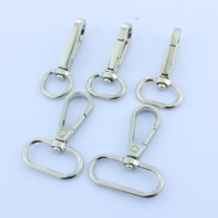 Mousqueton à ressort ovale en alliage de zinc Qiannuo, style naturel, durable, pour porte-clés, sangle de sac, bricolage