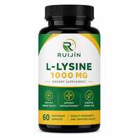 Capsules de L-Lysine 1000mg Acide Aminé Essentiel Immunité Synthèse Protéinée Récupération Musculaire Supplément Marque Privée OEM 60 Comprimés