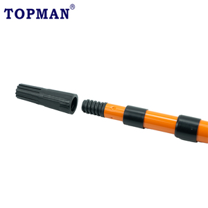 Topman – poteau d'extension télescopique en acier, 4 sections, 4 mètres, serrure intérieure revêtue de poudre pour la <span class=keywords><strong>peinture</strong></span> et le nettoyage et ouvre-fenêtre - Product Image 2