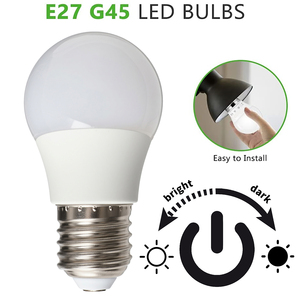 G45 หลอดไฟ LED E27 AC220~240V ไทริสเตอร์ลดแสง รีโมทคอนโทรลสีขาวโคมไฟพลาสติกดัชนีการถ่ายทอดสี Ra80 ประหยัดพลังงาน - Product Image 3