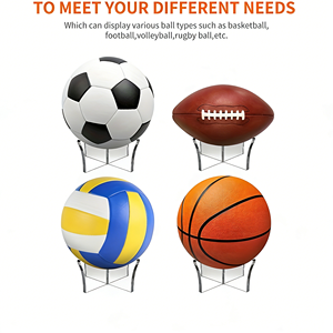 Support en acrylique pour ballons de football, basketball, volleyball, base de présentation pour la Coupe du Monde de football, support de placement pour ballons de football - Product Image 3