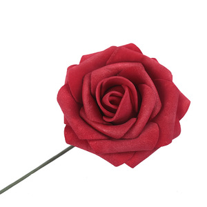 <span class=keywords><strong>Testa</strong></span> di Rosa da 8CM con Asta, Supporto per Fiori in PE, <span class=keywords><strong>Testa</strong></span> di Fiore in Schiuma, Accessori per Scatole di Caramelle da Matrimonio, Fiori da Mano - Product Image 6