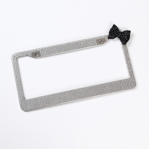 Chất Lượng Cao Tùy Chỉnh Kim Cương Rhinestone Xe Giấy Phép Tấm Khung Phổ Khô Tùy Chỉnh Xe USA Giấy Phép Tấm Khung - Product Image 1