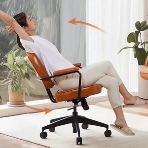 Chaise de bureau ergonomique vert militaire pivotante et réglable en hauteur pour bureau à domicile, bureau, chambre - Product Image 3