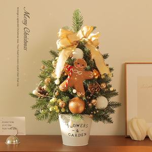 Nouvel Arrivage : Ensemble Mini Sapin de Noël de Table - Ornement de Bureau Pré-Éclairé à Monter Soi-Même pour Décoration de Noël à Domicile - Product Image 3