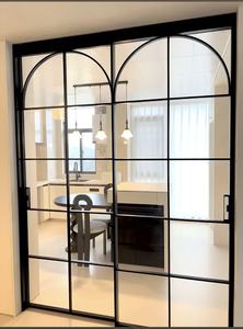 <span class=keywords><strong>Puerta</strong></span> <span class=keywords><strong>Corredera</strong></span> <span class=keywords><strong>de</strong></span> Vidrio Esmerilado Estilo Francés para Cocina y <span class=keywords><strong>Baño</strong></span>, <span class=keywords><strong>Puerta</strong></span> <span class=keywords><strong>Corredera</strong></span> Francesa <span class=keywords><strong>con</strong></span> Marco Metálico - Product Image 2