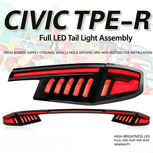 Conjunto de luces traseras continuas para 22 modelos de Civic de <span class=keywords><strong>12</strong></span>.ª generación, modificación con LED de escaneo y luz de flujo de conducción - Product Image 1