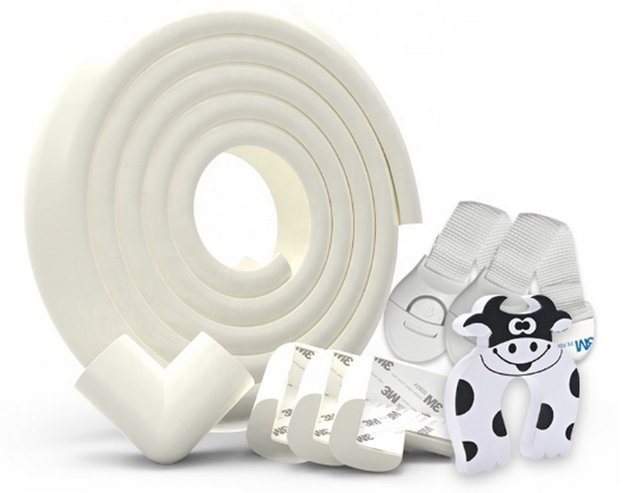 Table Corner Edge Protectors Baby Proofing Edge Set for Furniture  Fire Brick Cabinet  Countertop Safety Kit
