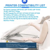 Cartouche de toner complète compatible Chinamate 126A CE310A avec la toute dernière puce intelligente et poudre de toner importée pour imprimantes HP Pro