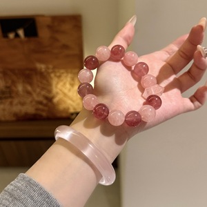 Bracelet en Aventurine Naturelle, Jade, Tourmaline, Œil de Tigre, Cristal de Guérison, Bois d'Agar, Bijou Spirituel Ajustable, Vente en Gros pour Femmes - Product Image 4