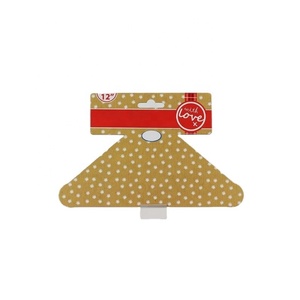 Paños para eructar <span class=keywords><strong>de</strong></span> bebé y colgadores <span class=keywords><strong>de</strong></span> cartón para baberos infantiles - Diseño vintage ecológico para exhibición en tiendas/boutiques - Product Image 2