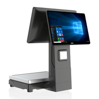 Dispensador de código de barras, pantalla cuadrada, caja registradora, Hardware Win10, Android, sistema Pos completo con escala para tienda minorista