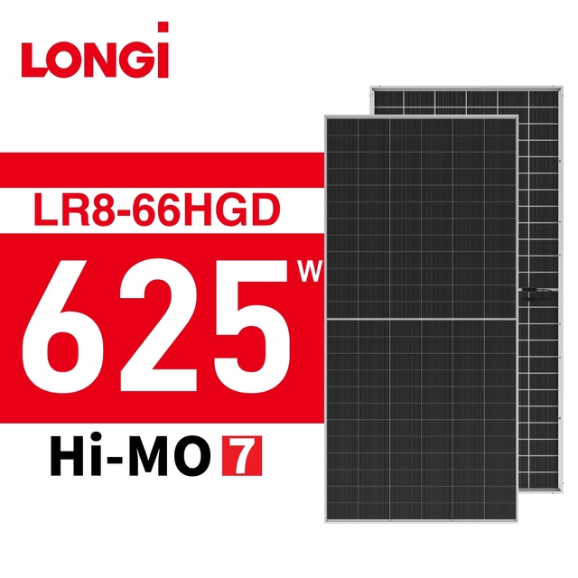 LONGi Hi-MO 7 625W Solar Panel Bifacial High Efficiency PV Module Top Quality Factory Direct Price Solar Panels 620 Watts