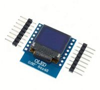 Modul Layar OLED 0.66 Inci untuk Modul WEMOS D1 MINI ESP32 AVR STM32 64x48 Layar LCD 0.66 "IIC I2C OLED