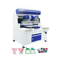 DISIN – Machine d'égouttage de Silicone liquide, 18 couleurs, entièrement automatique, en Pvc, pour étiquette Logo