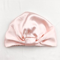 Gorro de Dormir de Seda de Morera 100%, 22 Momme, Doble Capa, Ajustable, con Certificación OEKO-TEX, Gorro de Seda 100% de Lujo