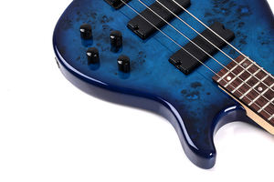 Bajo eléctrico de 4 cuerdas personalizado-Instrumento musical profesional al por mayor, herrajes cromados anticorrosión, pastilla de alta ganancia - Product Image 2