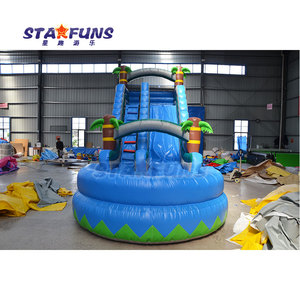 Hot bán tùy chỉnh cây cọ Inflatable lâu đài trượt trượt nước hồ bơi trượt nước Inflatable cho Đảng cho thuê - Product Image 2
