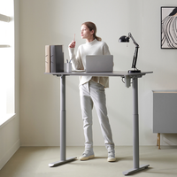 Cadre de bureau électrique à hauteur réglable à moteur unique ergonomique, cadre de bureau debout pour mobilier de bureau pas cher