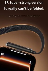 6A 240W Fast Charging Nylon Braided <b>Cable</b> with Phone Stand 90 Elbow 360 Rotation Multi-Angle Type-C for iPhone Gaming - Product Image 5