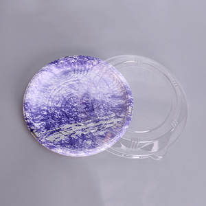 Plato Redondo Desechable para <span class=keywords><strong>Sushi</strong></span> con Tapa, para Uso Comercial y Doméstico, para Empacar Sashimi de Salmón, Plástico de Grado Alimenticio - Product Image 5