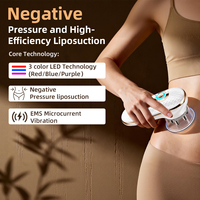 Nouveautés : Masseur facial et corporel à ventouses à haute fréquence, rechargeable par USB, avec vibrations et lumière LED pour le soin de la peau
