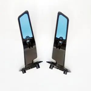 Hot Selling Motorcycle Mirror New Style Anti-glare Racing Wind Wing Rearview Mirror Universal Black CNC Side Mirror