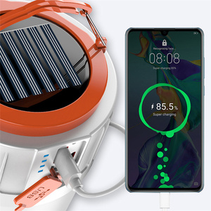 Đèn Led Cắm Trại Cầm Tay Đèn Led Sạc Năng Lượng Mặt Trời Khẩn Cấp Ngoài Trời Kèm Bộ Sạc Điện Thoại Di Động Đèn Pin 5 Chế Độ Đèn Pin - Product Image 5