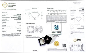 Diamant de laboratoire de qualité supérieure HPHT/CVD Redleaf en gros, 1-5 carats, couleur <span class=keywords><strong>E</strong></span>, clarté VS, taille carré<span class=keywords><strong>e</strong></span> coussin, avec rapport IGI - Product Image 4