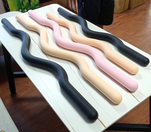 Barra de pesas de viga duradera unisex con borde de silicona Ventas directas del fabricante Equipo de levantamiento de pesas de acero - Product Image 5