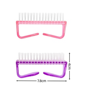 Plastic Handle Mini <b>Nail</b> Brush Portable Lightweight Fingernail Toenail Cleaning Manicure <b>Tool</b> - Product Image 3