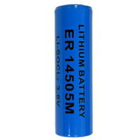 Batería de Litio Metálica Li-Socl2, Tamaño AA, ER14505M, 3.6V, 2000mAh, Celda de Batería en Espiral, Suministro de Fábrica, Paquete OEM Disponible