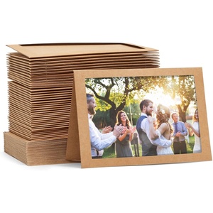 Cadres photo en kraft avec enveloppes, fenêtre florale vierge pour <span class=keywords><strong>photos</strong></span> 4x6 - Product Image 1