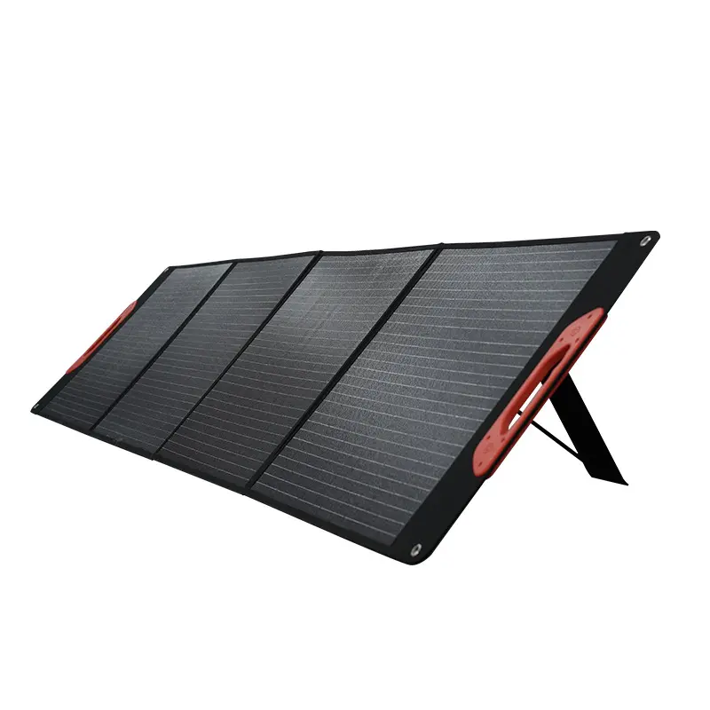 Carregador solar portátil dobrável para acampamento, painel solar solar de 200w