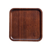 Plateau de service rond en bambou écologique de style classique avec couleur personnalisée pour les hôtels et les restaurants lors de fêtes