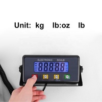 Balance postale électronique 200 kg, balance numérique pour expédition, acier inoxydable, écran LCD, pieds réglables, OEM, précision 50 g