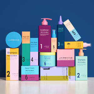 Toptan boş 150ml 200ml 4oz lüks mat kare <span class=keywords><strong>PET</strong></span> plastik saç bakımı yağ aplikatör ile şişe ambalajlama özel etiket - Product Image 2