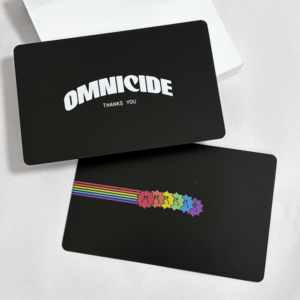 บัตรโลหะ NFC สีดำเงาพรีเมียม แบบไฮบริด หน้าว่างสำหรับพิมพ์สกรีน 216  ความหนา 0.8 มม. พร้อมบรรจุภัณฑ์ของขวัญ เป็นมิตรกับสิ่งแวดล้อม - Product Image 6