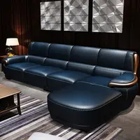 Durable leather sofa, the latest sofa design living room furniture