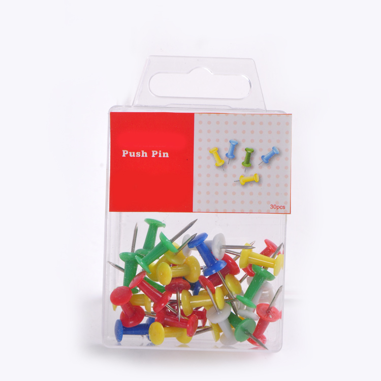 Лидер продаж, заводская цена, разноцветный пластиковый штифт, офисный штифт