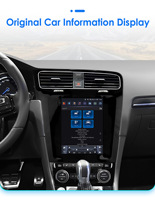 CARUPEZ Radio de Coche Android IPS de 9.7 Pulgadas para Golf 7 2014-2017 (Solo LHD) 8 Núcleos 7862S Estilo Tesla con GPS Integrado, CarPlay, DSP, USB, 1 Año de Garantía
