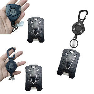 Câble métallique robuste à boucle facile à dégager, guidé par laser, en stock, avec enrouleur rétractable pour badge M, kit de camping extérieur, vente en gros - Product Image 1