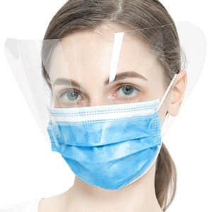 Haixin masker wajah sekali pakai kesehatan ASTM F2100 masker medis <span class=keywords><strong>3</strong></span>-lapis PP anti-kabut pelindung mata masker wajah pemasok medis grosir - Product Image 1
