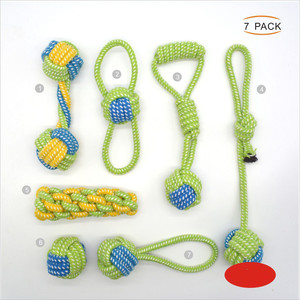 2025 toptan evcil özel 10 paket setleri Pet köpek çiğnemek oyuncak köpekler için oyuncaklar köpek oyuncağı Frisbeed topu düğüm Set - Product Image 5