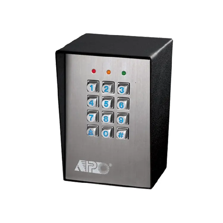 APO DK-2881B (P2) Tombol Logam Tahan Cuaca Keypad Sistem Kontrol Akses Kit + Kunci Pintu Magnetik Elektronik Kontrol Akses